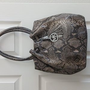 Leather Hobo/Bucket Bag Snake -Embossed leather  Michael Kors